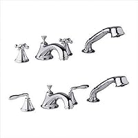 Seabury Roman Tub Faucet With Personal Hand Shower Finish: Polished Brass