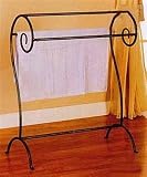 Freestanding Black Finish Towel \ Quilt Rack. Casual Style