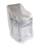 Abdeckhaube für Stapelstühle, 66x66x120/150cm, transparent
