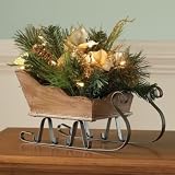 Pointsettia Sleigh