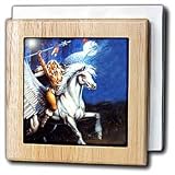 Pegasus Warrior - 6 Inch Tile Napkin Holder