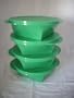 Tupperware Bowl Set of 4 Small 2 1/2 Cup Clear Impressions