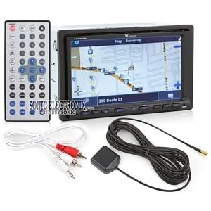 XO Vision XOD1840BTNAVI 7-Inch In-Dash Wide Touch Screen Fully Motorized Double Din DVD/CD/MP3 Receiver with Built-in Bluetooth and GPS