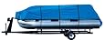 GSI Super Quality All-Seasons Weather-Resistant Cover for Pontoon Boat - Size: 21` to 24.6`, Up to 100" Wide - 100% Heavy Duty 7.5 Oz. Polyester