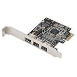 Syba Low Profile PCI-Express 1394b/1394a (2B1A) Card TI Chipset Extra Regular Bracket SD-PEX30009