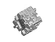Zable(tm) Sterling Silver Autism Puzzle Bead / Charm Zable(tm) Sterling Silver Autism Puzzle Bead / Charm