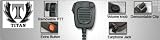Waterproof Radio Speaker Mic for Kenwood TK-270 TK-370 TK-2200