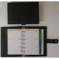 Organizer Cheftimer Terminplaner Timer 2012 Leder Optik Schwarz