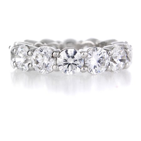 Diamond & Platinum Eternity Wedding Band Ring 