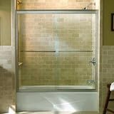 Kohler R702200-L-SHP Fluence Frameless Bypass Shower Door with Crystal Glass, Bright Polished Silver