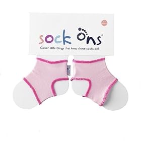 Sock Ons - 6-12 months New Larger Size - Colour BABY PINK