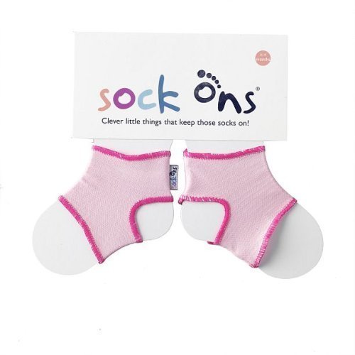 Sock Ons - 6-12 months New Larger Size - Colour BABY PINK