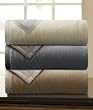 100% Natural Cotton Reversible Blanket & Throw - Soft as Cashmere, Imported THROW SIZE