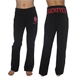 Womens NCAA Ohio State Buckeyes Casual Sports & Track Pants / Lounge Wear - Black (Size: L)