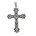 Ornate Celtic Sterling Silver Cross Pendant