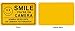 New SMILE YOU'RE ON CAMERA Yellow Business Security Sign CCTV Video Surveillance