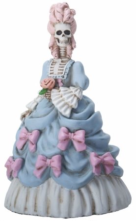6.5 Inch Marie Skelantoinette Queen of France Statue Figurine, Blue