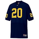 Nike Michigan Wolverines #20 Navy Blue Authentic Football Jersey