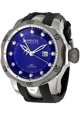 Invicta Men's 6587 Reserve Collection GMT Black Rubber Watch