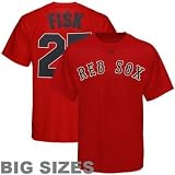 Boston Red Sox Vintage Majestic Carlton Fisk Big Jersey T-Shirt (5X)