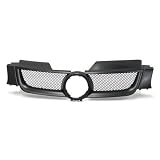 06-08 Volkswagen Golf Rabbit MK5 Front Mesh Sport Grille Black w  Silver Mesh by AutoGrimmig