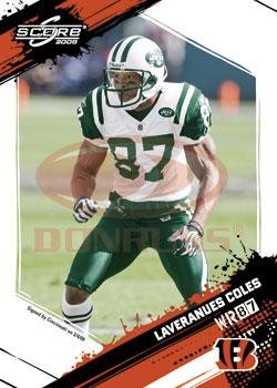 2009 Score #206 Laveranues Coles - Cincinnati Bengals (Football Cards)