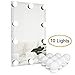 Waneway Vanity Lights for Mirror, DIY Hollywood Lighted Makeup Vanity Mirror with Dimmable Lights, Stick on LED Mirror Light Kit for Vanity Set, Plug in Makeup Light for Bathroom Wall Mirror, 10-Bulb