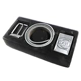 Box leather belt
