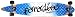 Paradise URBAN BLUE P Complete Longboard KROWN assembly