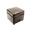 Dark Brown Leather Ottoman By Wholesale Interiors