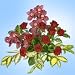【フラワーファーム】　バラとシンビジウムの花束