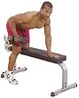 Body Solid Barbell and Dumbbell Flat Weight Bench GFB350