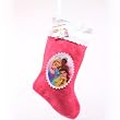 BIG 17" Disney Princess Santa Christmas X-mas Stocking Pink with White