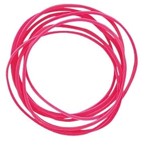 【クリックでお店のこの商品のページへ】ゴムバンド 箱入り(カラー) ピンク ＃16