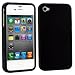 Apple iPhone 4 & 4S Rubberized Snap-On Protector Hard Case, Black