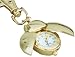 Lovely Ladybug Beetle Key Chain Pocket Watch with Lobster Claw - Bright Goldtone Finish image 1
