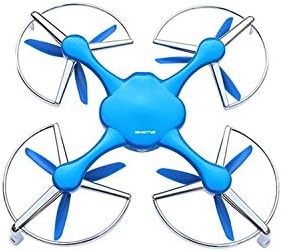 OBD Ghost Basic Quadcopter Drone RC Helicopter Operate Via Smartphone for Android Night Mode Fully Assembled White Blue