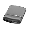 Fellowes Gel Wrist Rest & Mouse Pad with Microban, Black (9175101)