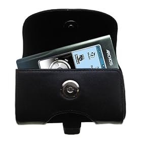 Click here to buy Horizontal Leather Case with Belt Clip Loop for the Archos Gmini XS 100 by Gomadic for the Archos Gmini XS 100.