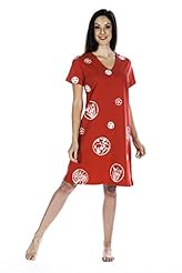 Petite V-neck Knee Length Cotton/Knit Spring Summer Fall Winter Short Sleeves General Print Evening Dress 