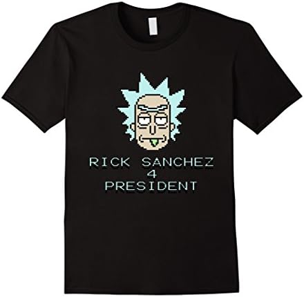 Men's Rick Sanchez 4 President Tee Large Black