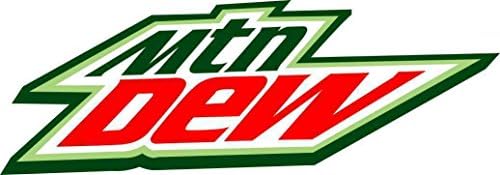 6.75" Mtn Dew Soda Decal Sticker Toolbox Hard Hat Cell Phone Do the Dew Mountain