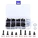 Hobbypark 340pcs Universal RC Screw Kit (M3, Hex Flat & Buttom Head)& M3 M4 Bolts Washers Hardware Fasteners for Traxxas Axial Redcat HSP HPI Arrma Losi 1/8 1:10 Scale RC Cars