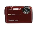 Casio Exilim EX-FS10 9MP Digital Camera with 3x Optical Image Stabilized Zoom and 2.5 inch LCD (Red)
