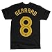 Official Liverpool FC Steven Gerrard Hero T-Shirt Black