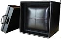 Tandem Black - Tray Ottoman Cube Storage