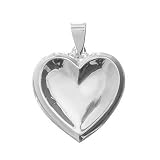 Sterling Siver Concave Heart Pendant