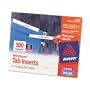 Avery WorkSaver Tab Inserts, 3.5 Inches, White, 100 Inserts (11137)