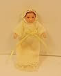 Dollhouse Miniature Sweet Baby Girl Doll in Porcelain