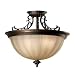 Search : Kenroy Home 91657TS Orleans 3-Light Semi Flush, Tuscan Silver